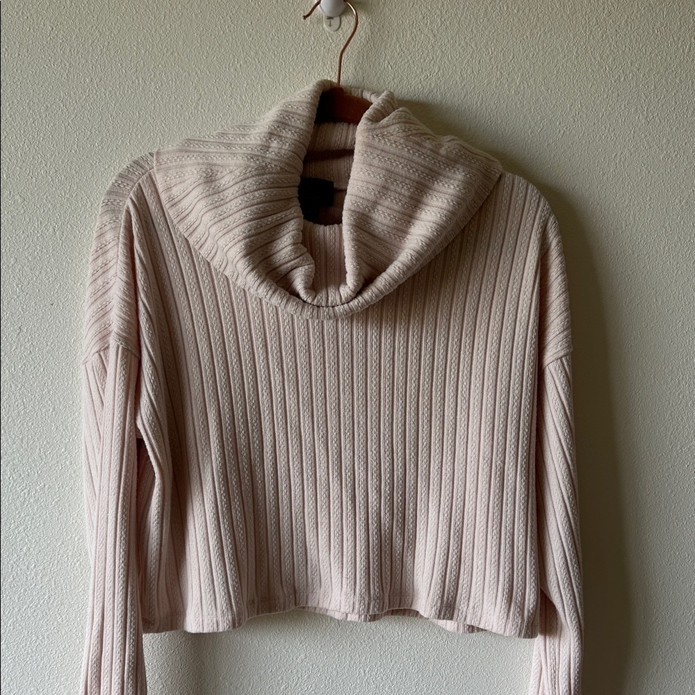Cozy Cropped Turtleneck Sweater - Picture 2 of 6